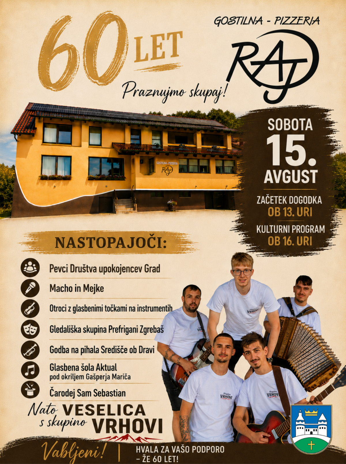 Plakat - 60 let VABILO
